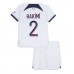 Paris Saint-Germain Achraf Hakimi #2 Barnkläder Borta matchtröja till baby 2023-24 Kortärmad (+ Korta byxor) Billigt